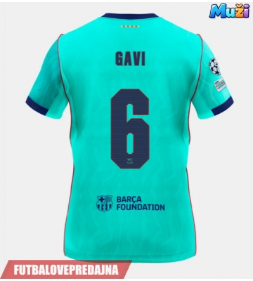 Lacne Muži Futbalové dres Barcelona Paez Gavi #6 2026-27 Krátky Rukáv - Tretina